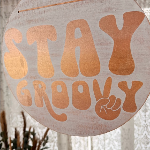 Stay Groovy Orange Wall Decor - Picture 2 of 2